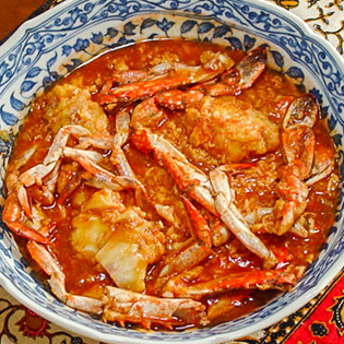 渡り蟹のケチャップ煮の作り方