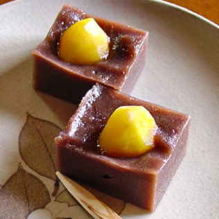 甘露煮で作る栗蒸し羊羹の作り方