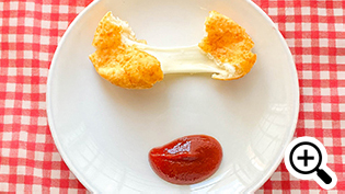 砂糖をまぶさないで、ケチャップをつけて食べても美味しい