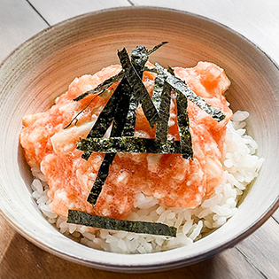 明太たたきとろろご飯(レシピ)