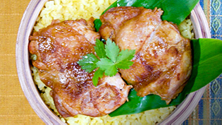 オーブンで焼いたタンドリーチキン