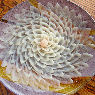 ふぐ刺し(てっさ)の食べ方