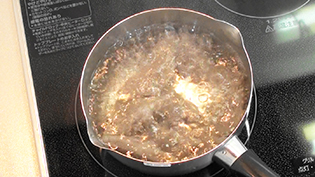 水からゆでて水洗いする