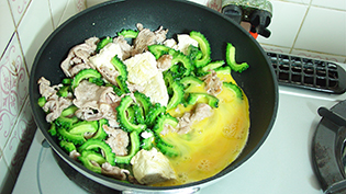 半熟状に焼く