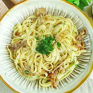 ポルチーニのクリームパスタの作り方