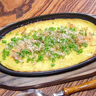 とろろ鉄板焼きの作り方