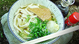 具や薬味をトッピングしてひやあつの完成