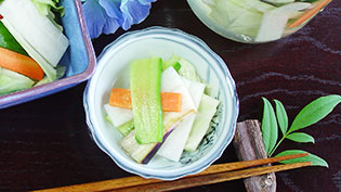 野菜を器に取り出したところ