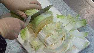 一口大に切る