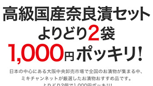 漬物仲卸ミキチャンの奈良漬けの写真