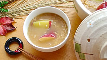 朝食に美味しい茶粥