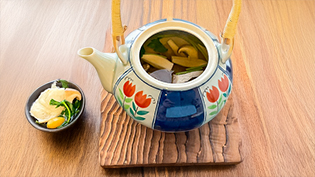 エリンギとお吸い物で作ったなんちゃって松茸土瓶蒸し