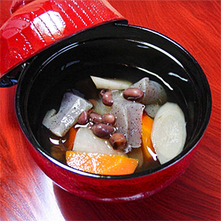 精進料理の小豆煮の作り方