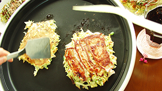 焼けたらもう一度ひっくり返す