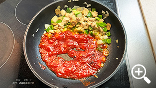 焼きケチャップで作るオムライス